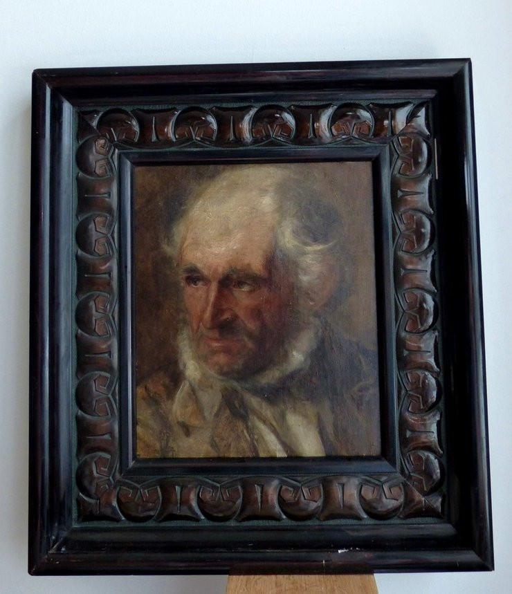 Portrait d'homme  attribué à Anton Burger (1824-1905)-photo-2