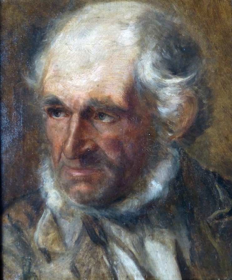 Portrait d'homme  attribué à Anton Burger (1824-1905)
