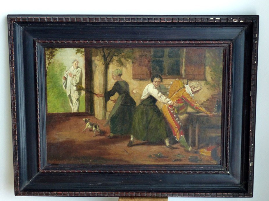 Drunkenness Scene Attributed To Jean Pezous (1815-1885)-photo-2