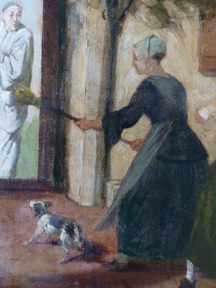 Drunkenness Scene Attributed To Jean Pezous (1815-1885)-photo-1