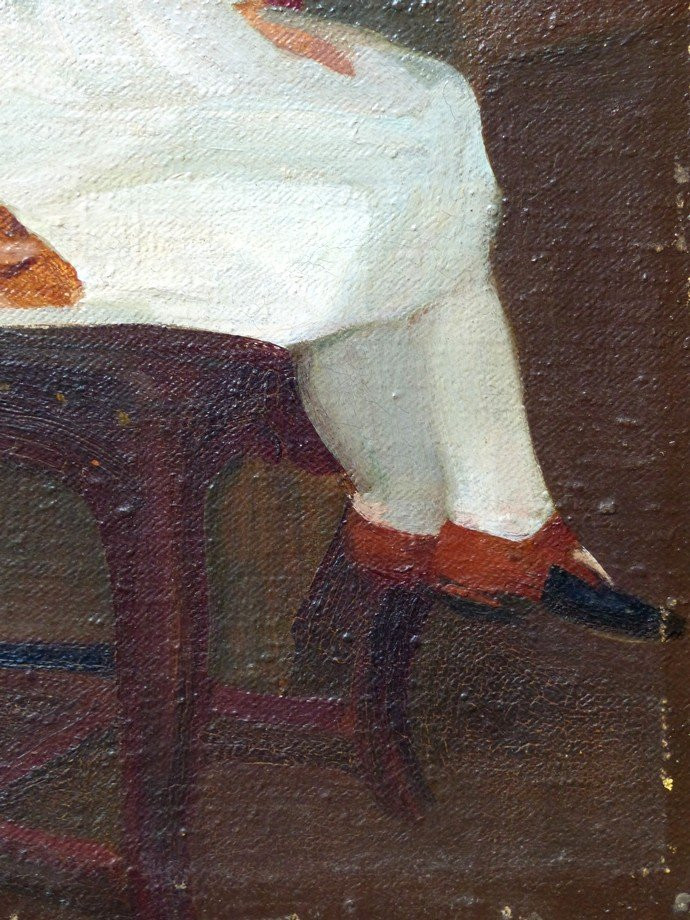 Little Girl In A White Dress, Early 20th Century-photo-1