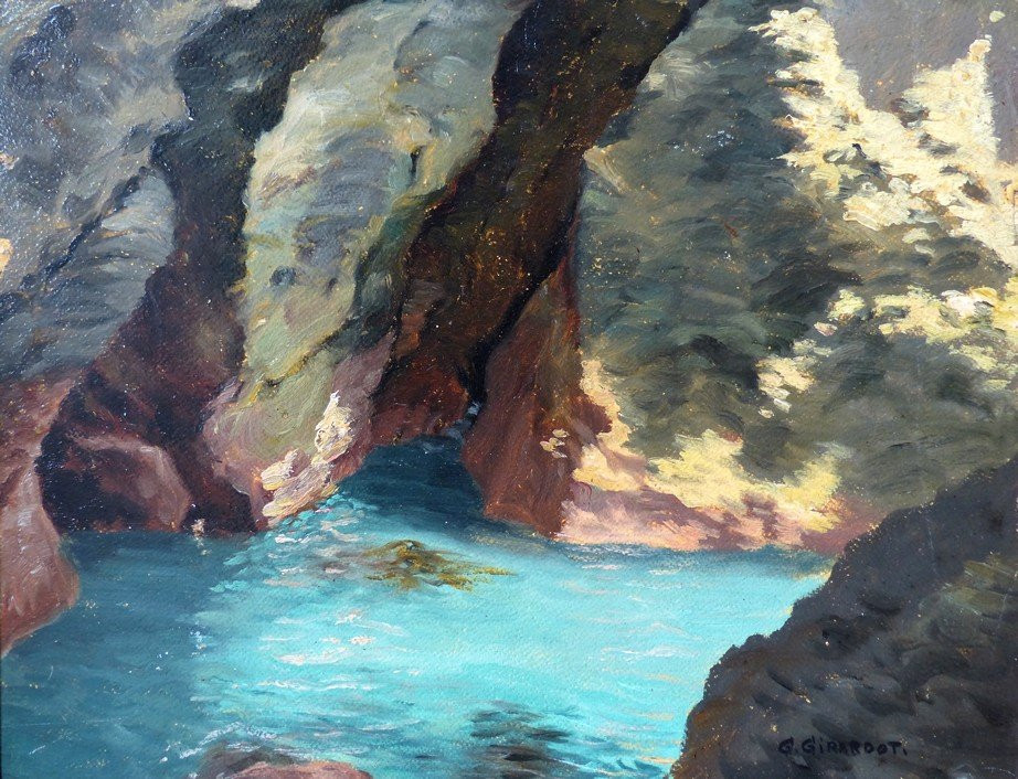 Georges Marie Girardot (1856-1914), The Marine Cave-photo-2