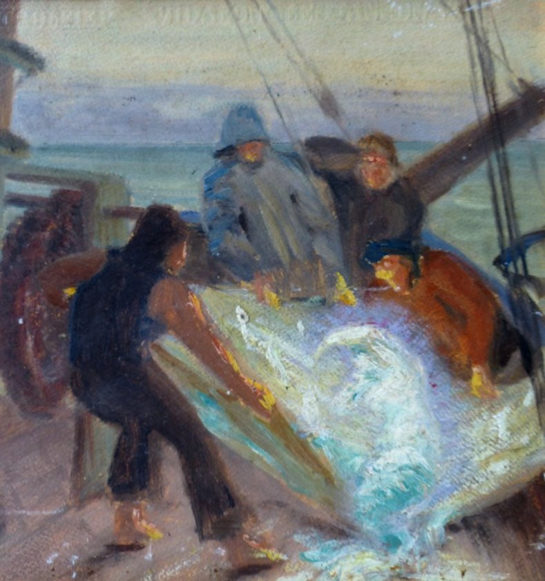 Mermaid Trapped In Nets By Georges Marie Girardot-photo-2