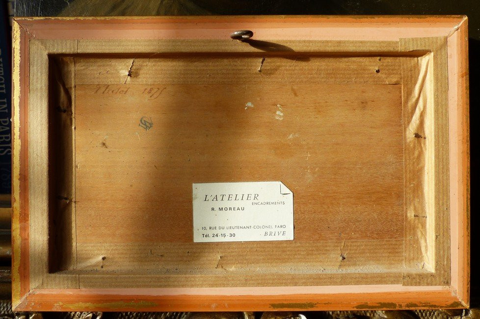 Chemin sur les falaises d'Etretat, école XIXème-photo-2