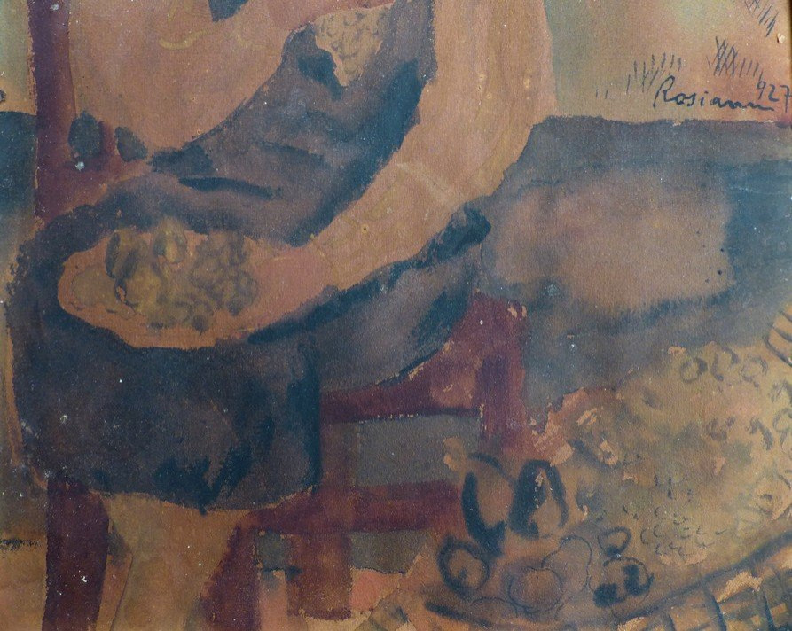 Matei Rosianu (1898-1969), The Woman With The Fruits-photo-4