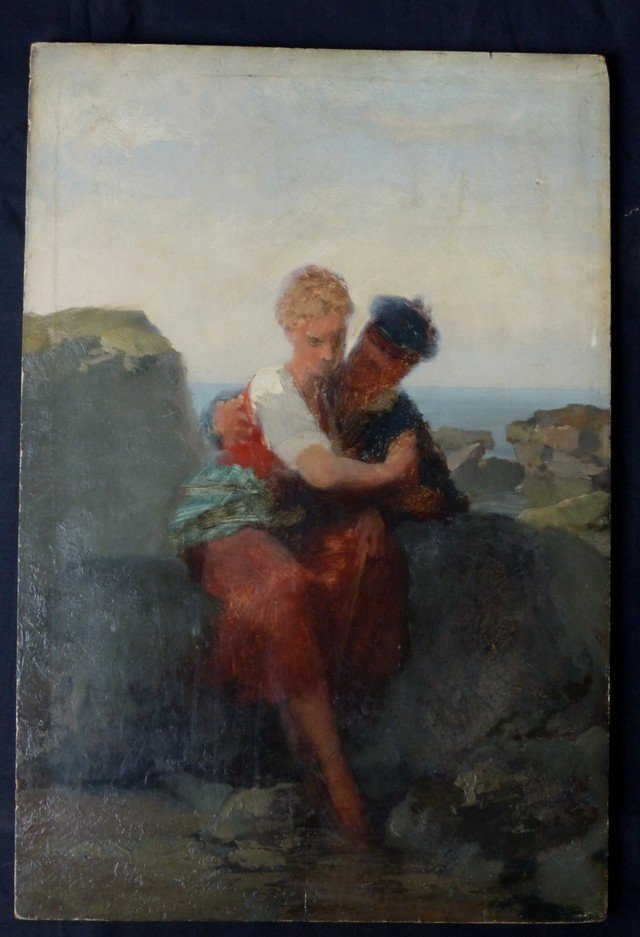 The Sailor's Farewell, French School, 19th Century-photo-2