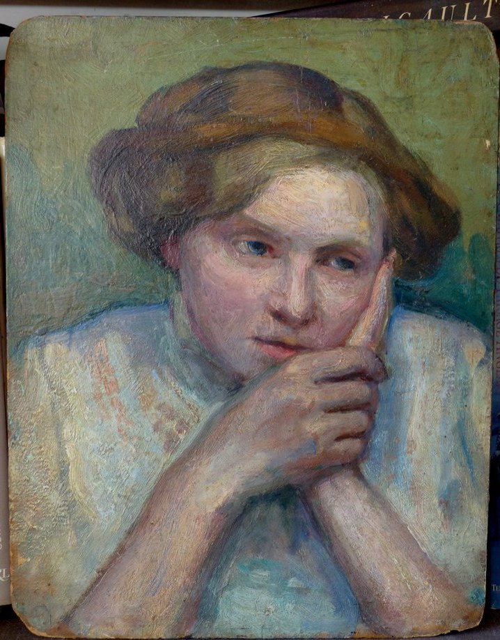 Pensive Woman Circa 1900-photo-2