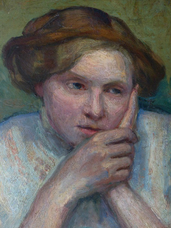 Pensive Woman Circa 1900-photo-3