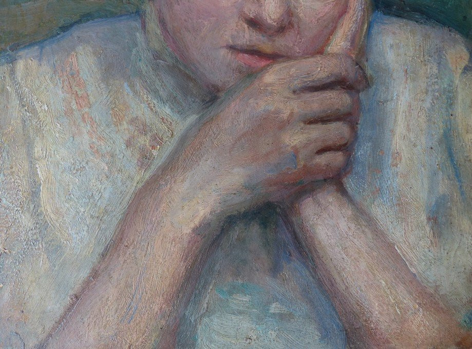 Pensive Woman Circa 1900-photo-4