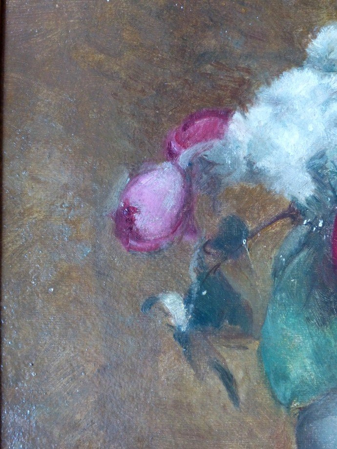 Bouquet de roses et oeillets par Léon Garraud-photo-1