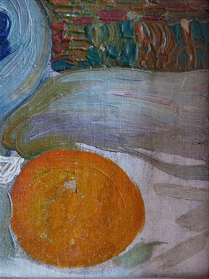 Nature morte pointilliste vers 1910, entourage de Cuno Amiet-photo-5