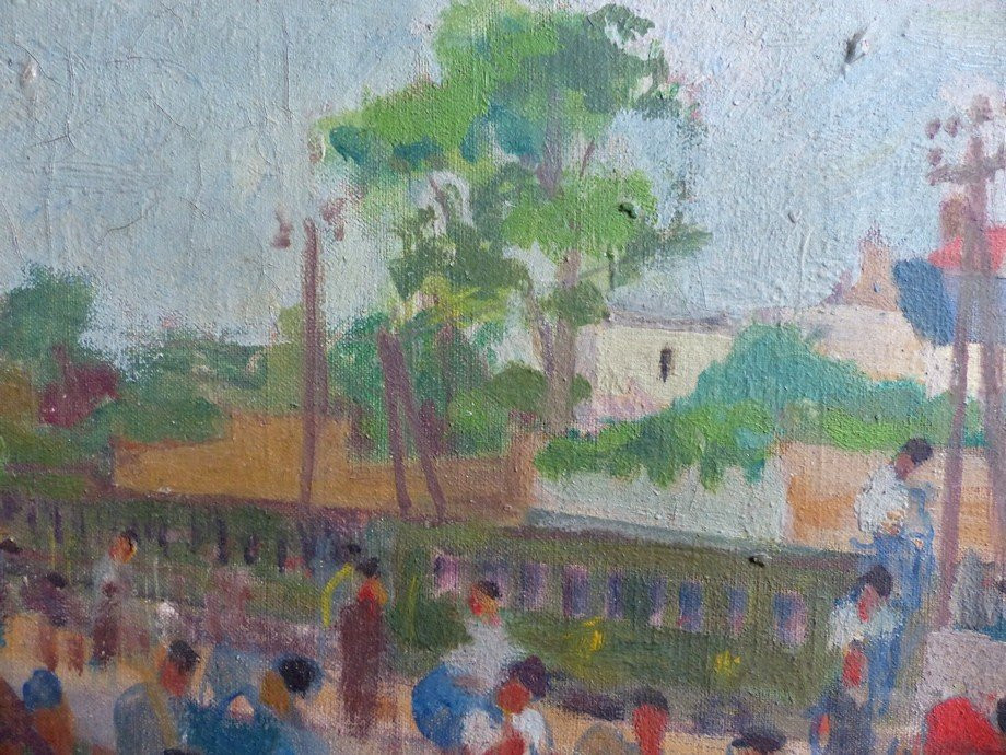 Basque School Around 1920, The Return Of The Workers-photo-2