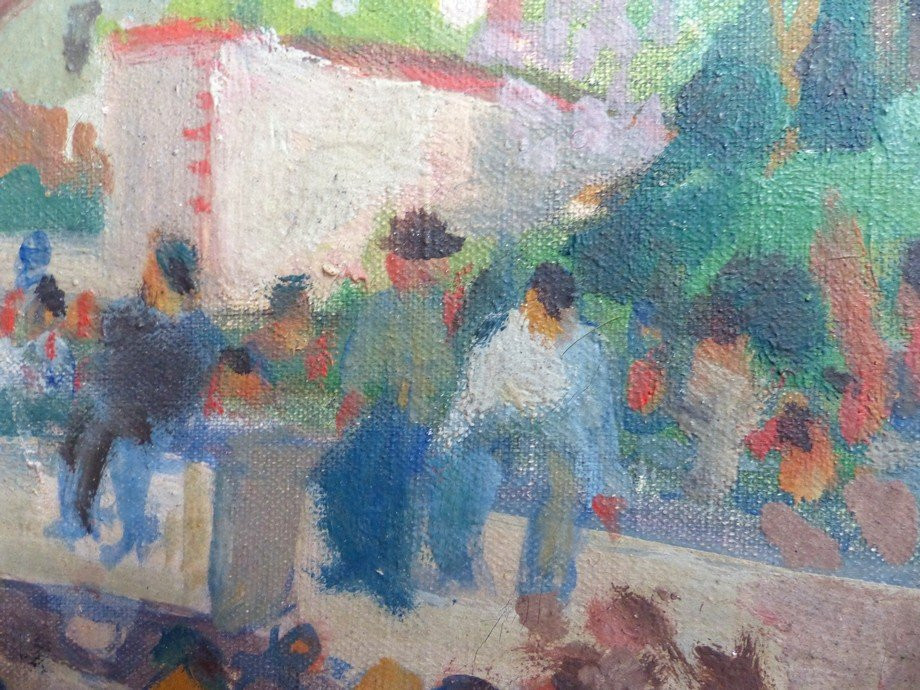 Basque School Around 1920, The Return Of The Workers-photo-3