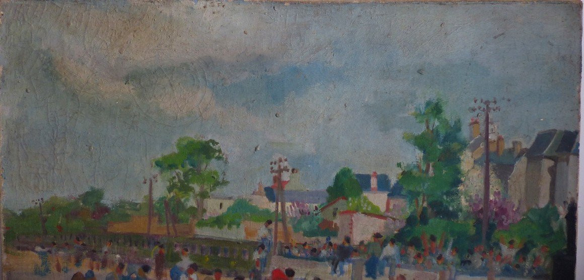 Basque School Around 1920, The Return Of The Workers-photo-4