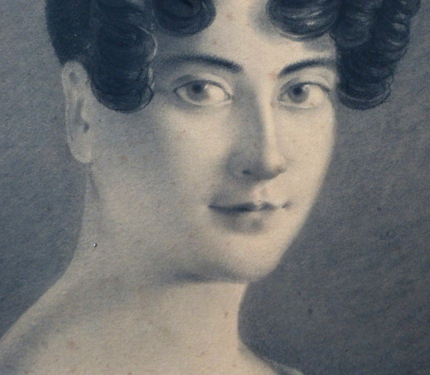 Francesco Gonin, Portrait Of A Young Woman In 1824-photo-4