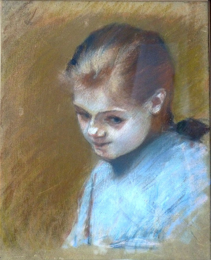 Portrait de jeune fille impressionniste