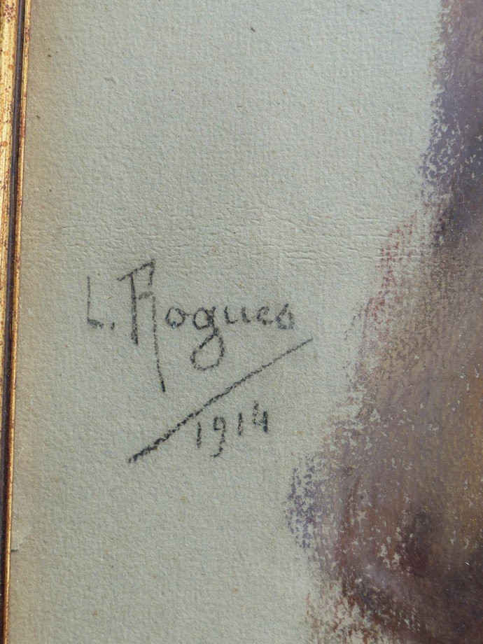 Portrait Of A Young Girl By Lucie Rogues (1871-1965)-photo-1