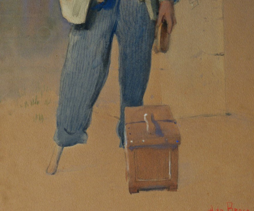 The Shoeshine Boy By Alexis De Broca-photo-1