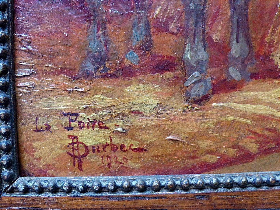 Chevaux dans l'écurie par Armand Durbec-photo-5