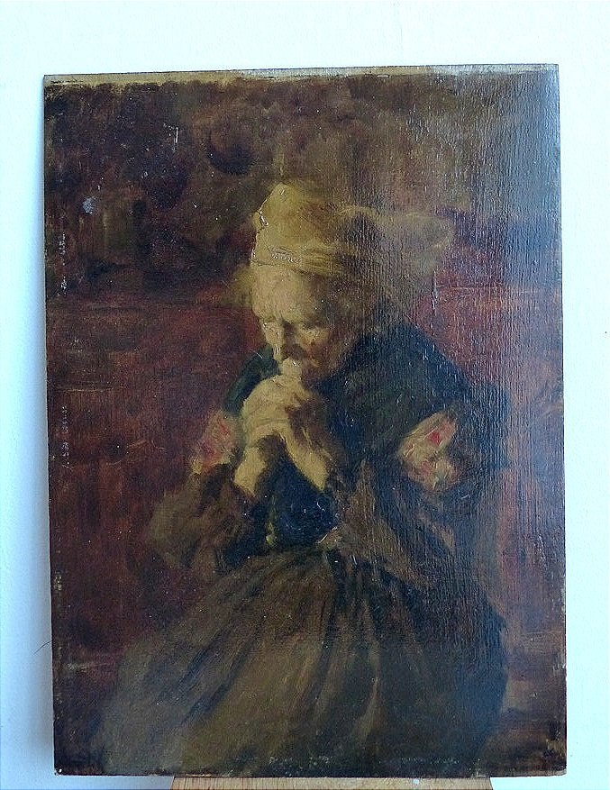 Portrait Of A Breton Woman By Jacques Simon -photo-2