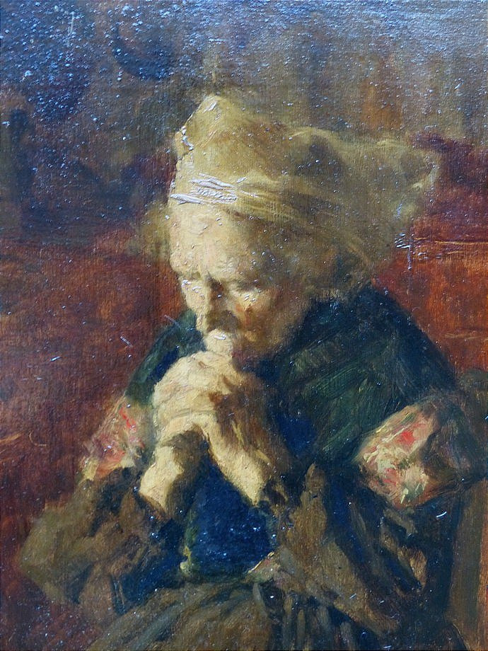 Portrait Of A Breton Woman By Jacques Simon -photo-3