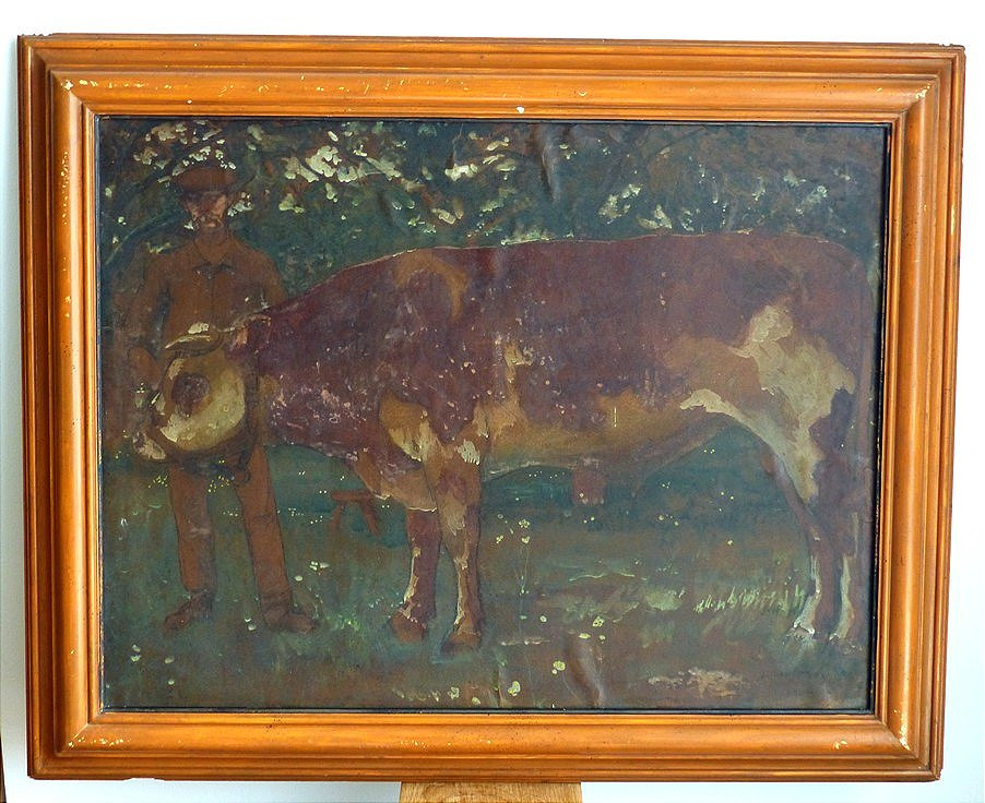 Jacques Simon, The Cow And Its Farmer-photo-2