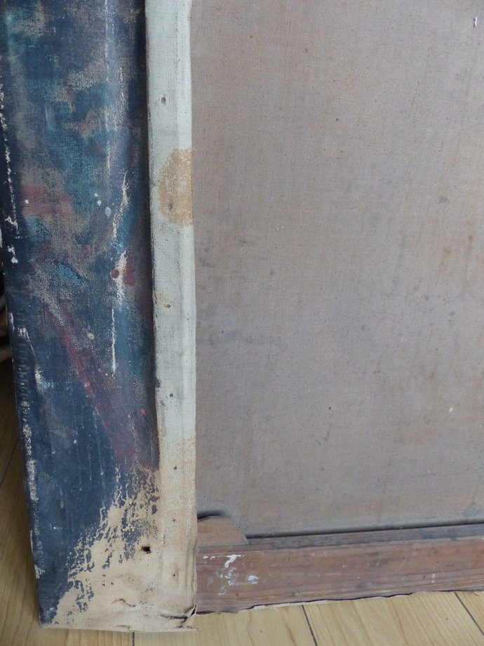 Ecole impressionniste, portrait d'homme sur un fauteuil-photo-7