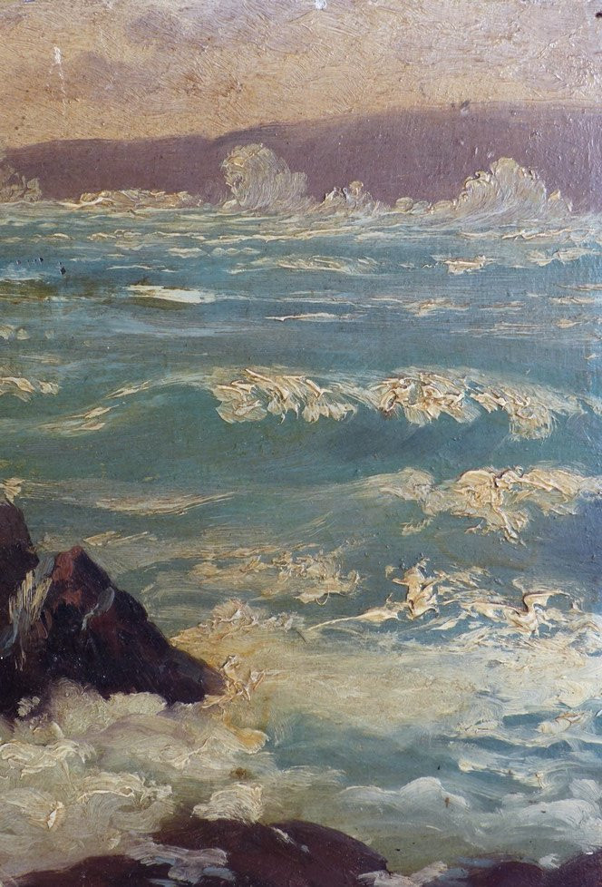 Mer agitée fin XIXème-photo-4