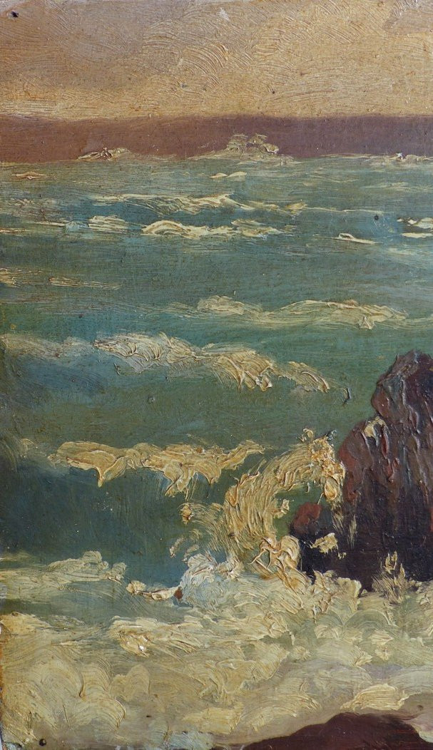 Mer agitée fin XIXème-photo-1