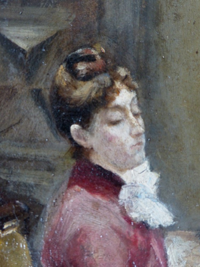 Woman At Her Easel, Entourage Of Maria Bashkirtseff Circa 1870-photo-7