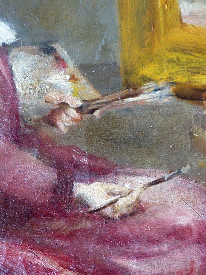 Woman At Her Easel, Entourage Of Maria Bashkirtseff Circa 1870-photo-8