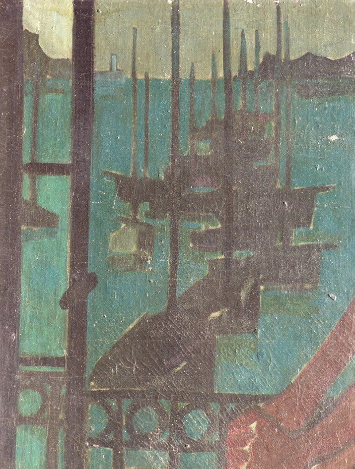 Femme au balcon, travail des années 40-photo-4