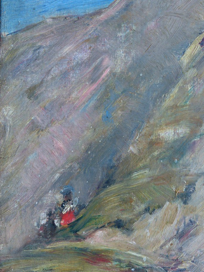 Gustave Colin (1828-1910), Crossing The Pyrenees-photo-3