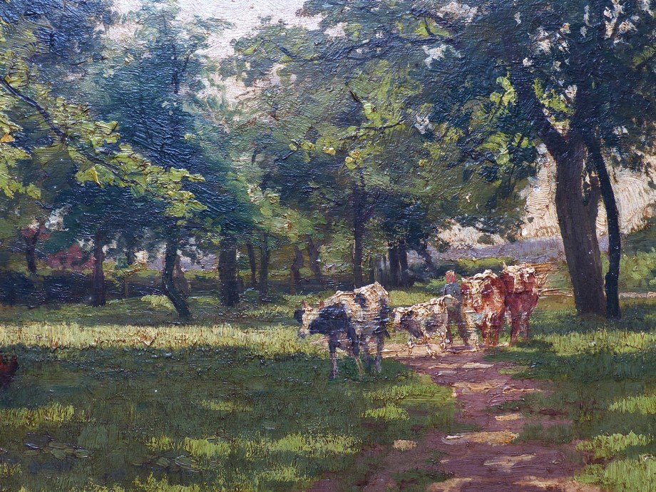 Belgian School, Country Landscape-photo-3