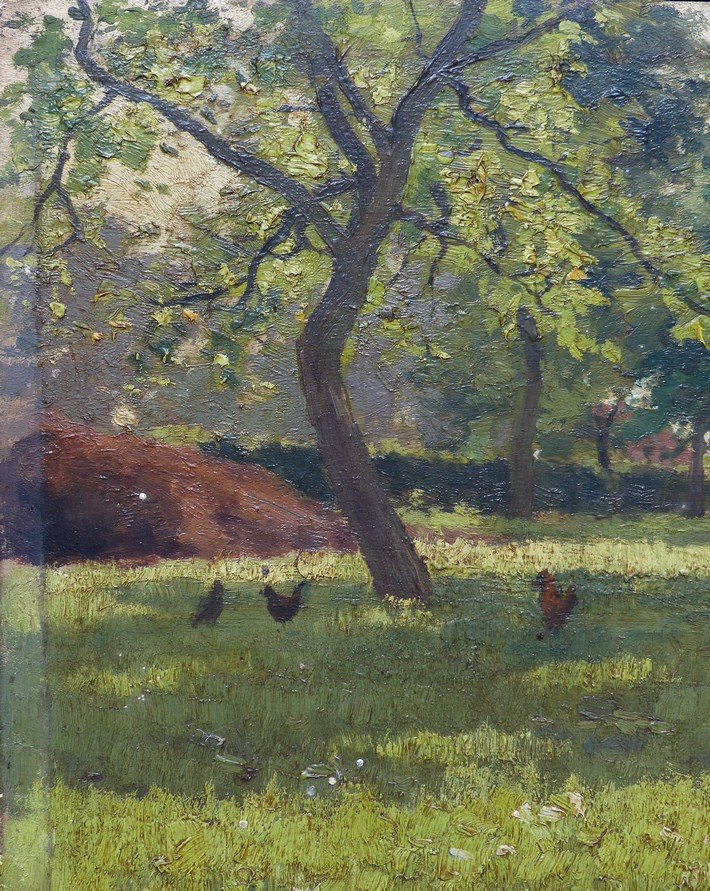 Belgian School, Country Landscape-photo-4