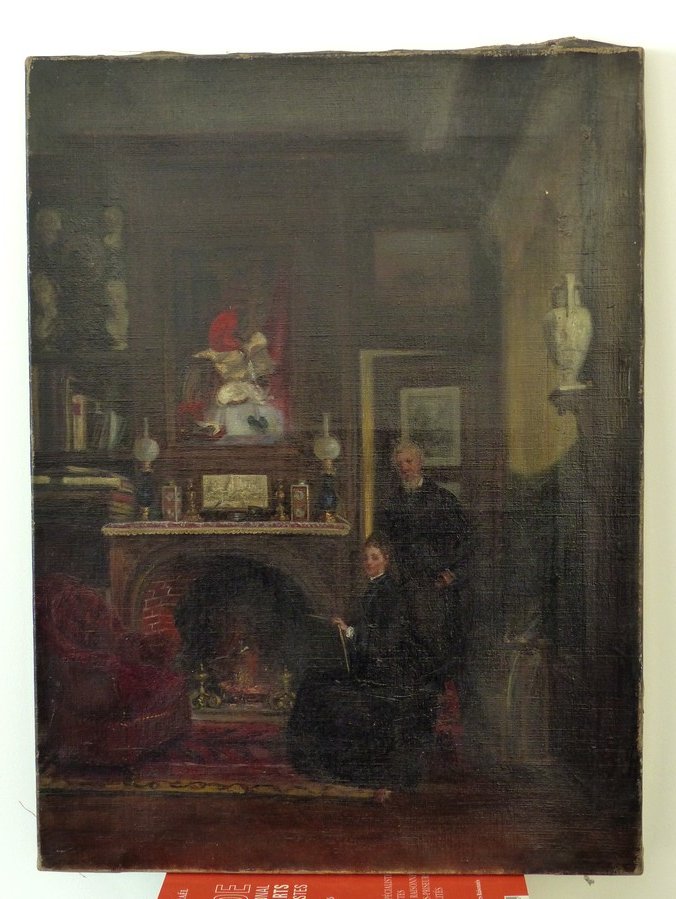The Pupil And The Master, Interior Scene 19th Century-photo-2
