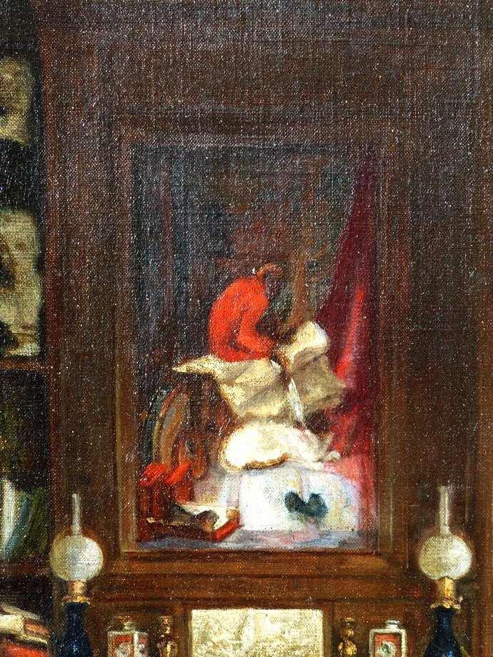 The Pupil And The Master, Interior Scene 19th Century-photo-1