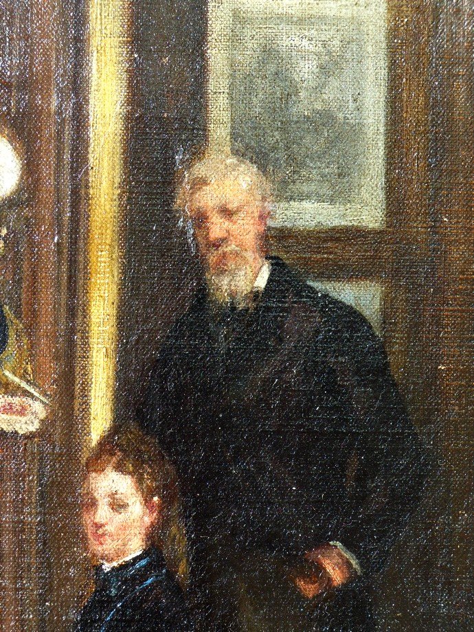 The Pupil And The Master, Interior Scene 19th Century-photo-4