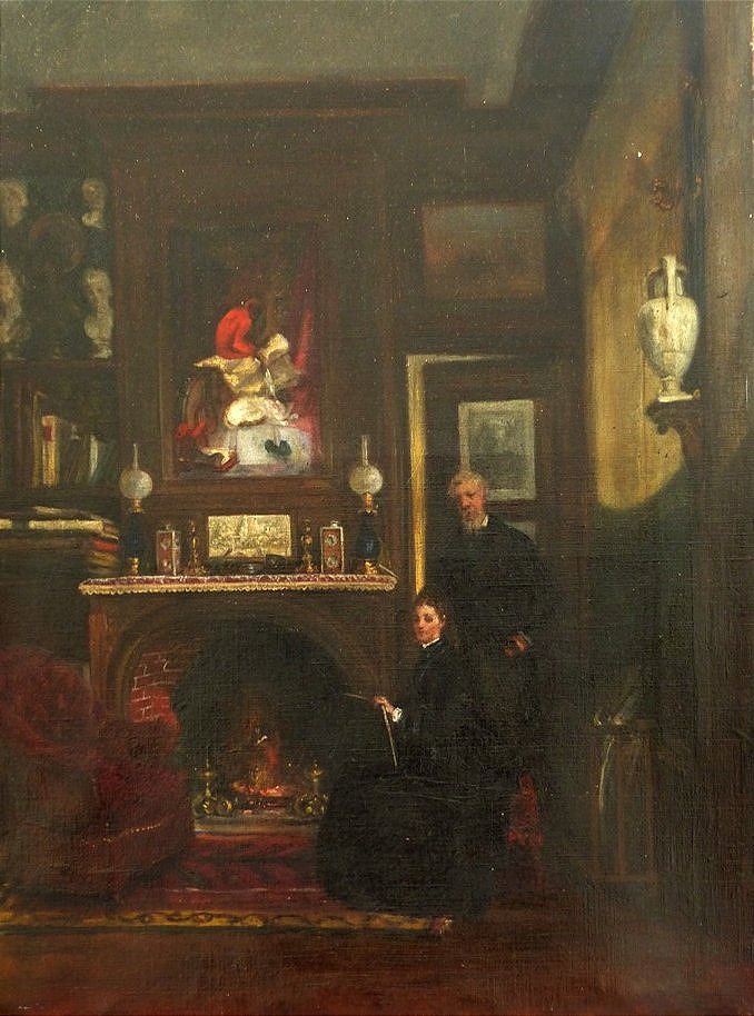 The Pupil And The Master, Interior Scene 19th Century