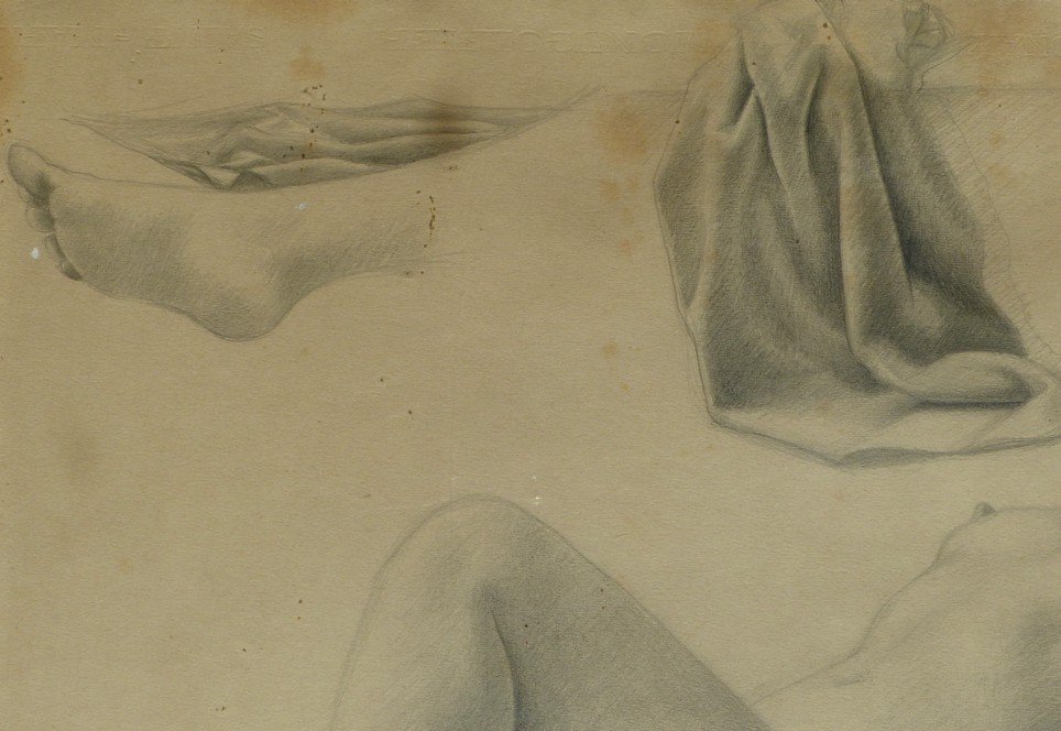 Femme nue allongée par georges Rohner-photo-2