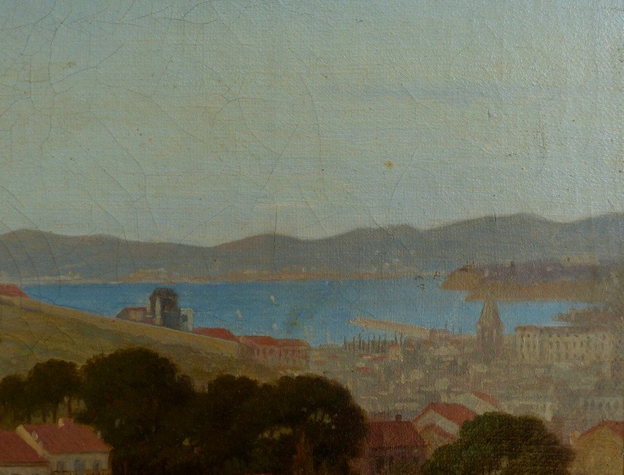 Ecole Provençale, Vue de Marseille vers 1850-photo-1