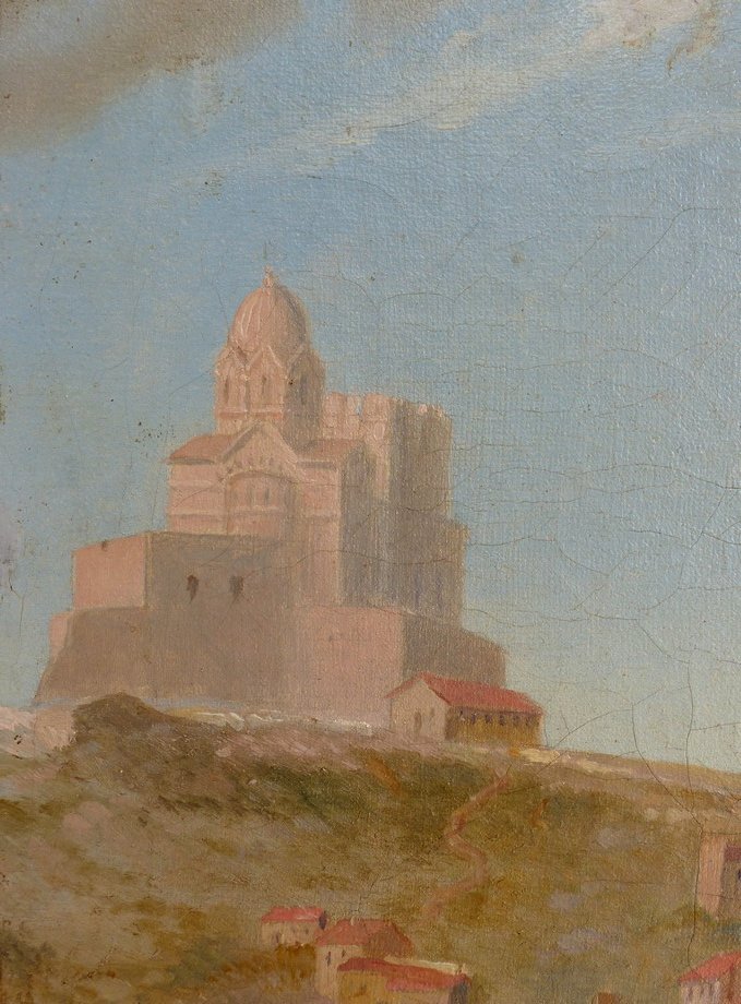 Ecole Provençale, Vue de Marseille vers 1850-photo-2