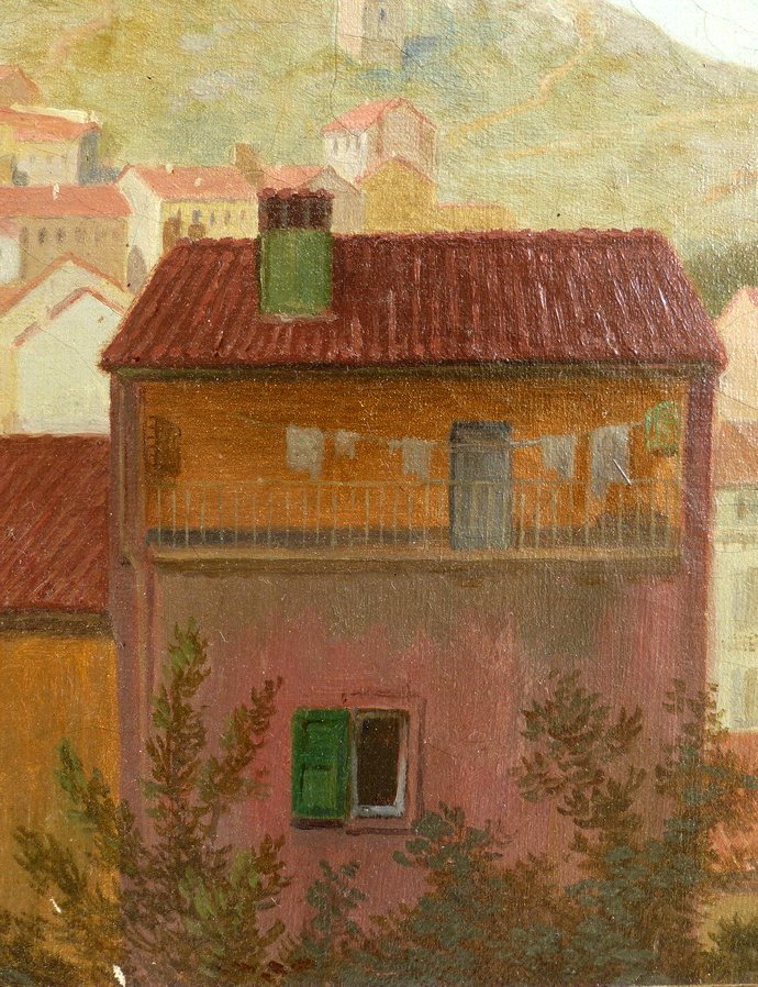 Ecole Provençale, Vue de Marseille vers 1850-photo-3