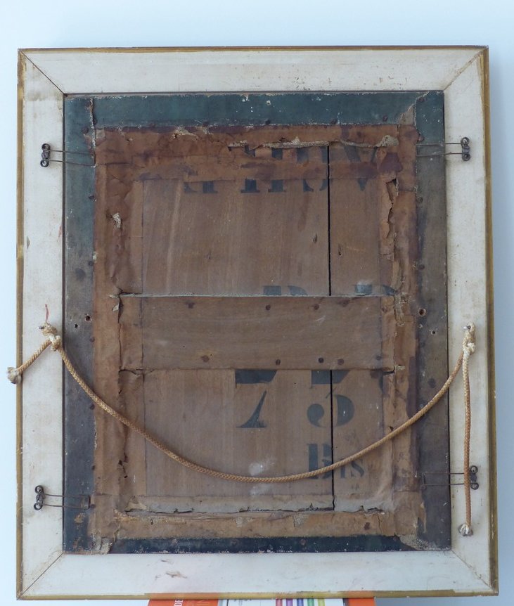 Ecole Française XIXème, jeune homme au chapeau-photo-3