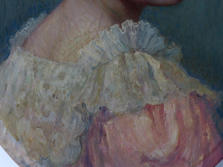 Portrait Of A Young Woman By Alexis De Broca-photo-1