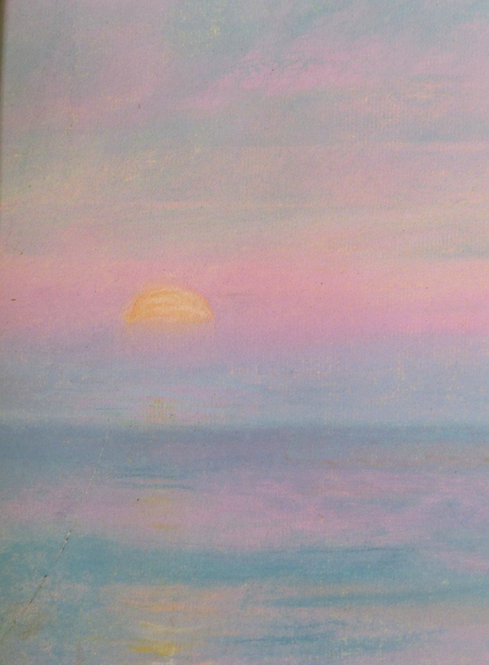 Coucher de soleil fin XIXème-photo-1