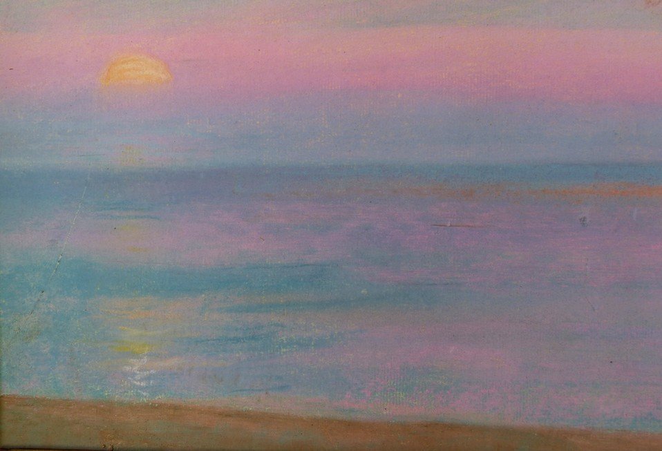 Coucher de soleil fin XIXème-photo-4