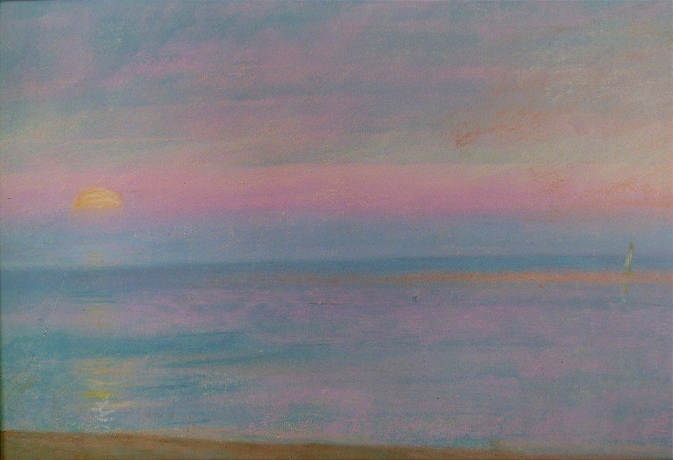 Coucher de soleil fin XIXème