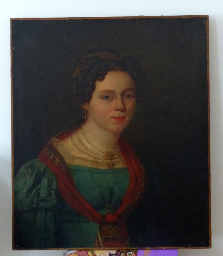Portrait d'une  femme de qualité  vers 1830-photo-2