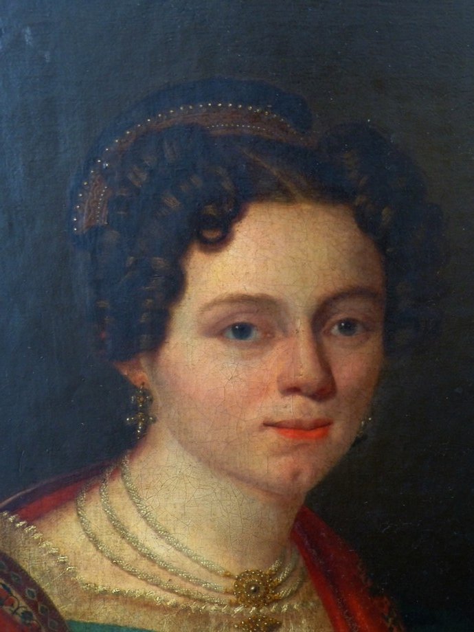 Portrait d'une  femme de qualité  vers 1830-photo-3